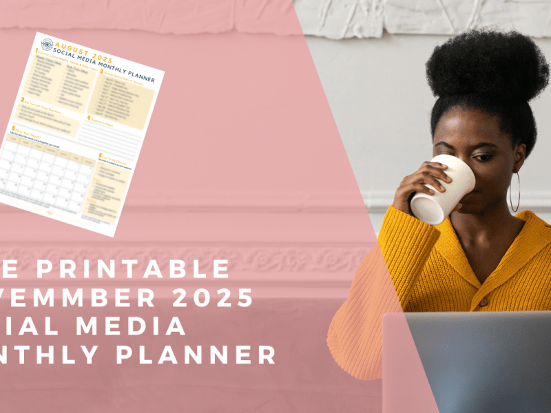 Simplify Your Socials: November 2025 Free Social Media Monthly&nbsp;Planner